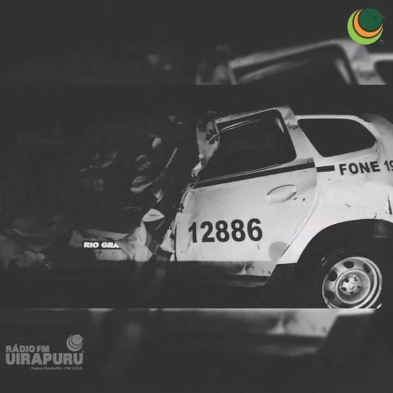 O policial dirigia sozinho uma viatura quando perdeu o controle do veículo