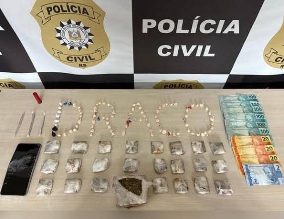Em ação da DRACO foi preso um casal com idades de 28 e 25 anos
