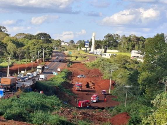 O acidente ocorreu próximo ao Parque de Exposição Vanderlei Burmann