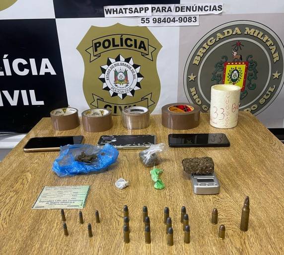 Policiais cumpriram mandado de buca e apreensão por apropriação indébita de uma motocicleta, em uma residência na cidade