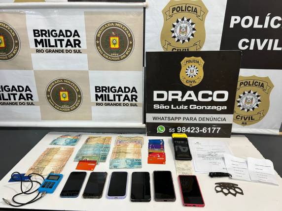 Polícia Civil e Brigada Militar evitam golpe de 200 mil reais e prendem cinco pessoas em São Luiz Gonzaga - foto 2