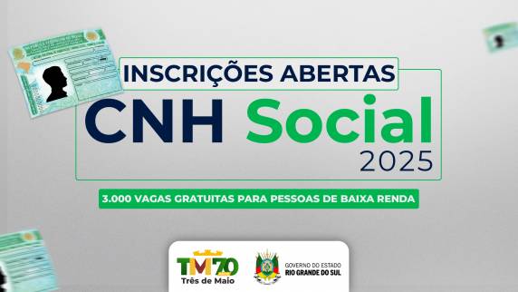 As inscrições abertas entre os dias 12 de maio e 10 de julho