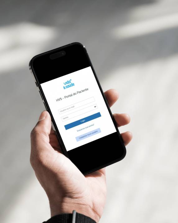 Para visualizar as informações é preciso informar o mesmo e-mail cadastrado no Hospital. 