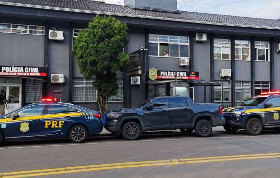 A caminhonete que havia sido comprada em Panambi-RS estava em São José-SC