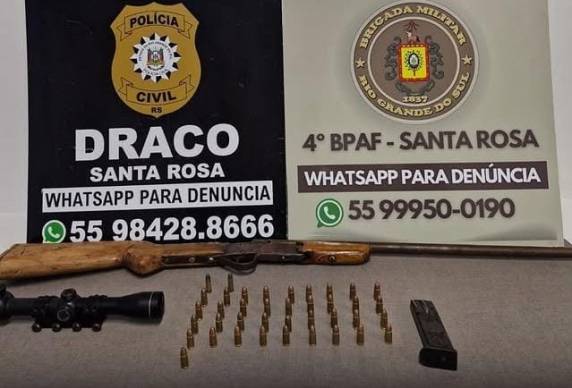 A operação teve como foco o cumprimento de um mandado de busca e apreensão