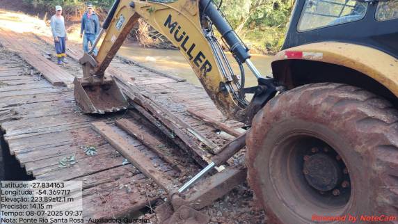 Ponte da localidade de Auxiliadora foi restaurada e já está liberada para o tráfego - foto 3