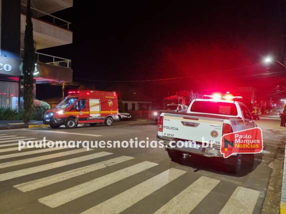 Jovem fica ferido em acidente entre carro e moto no centro de Três de Maio - foto 5