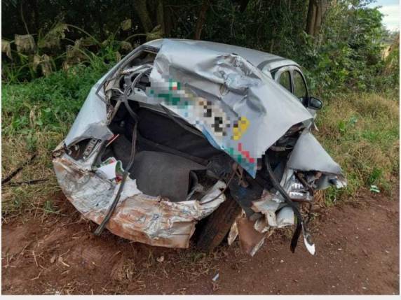 O acidente aconteceu na altura da Linha São João Norte, em Cerro Largo