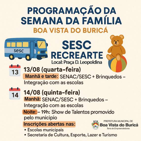 Boa Vista do Buricá recebe projeto SESC Recrearte durante a Semana da Família - foto 2