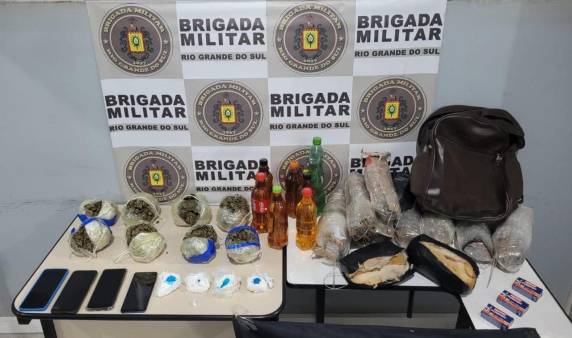Suspeitos tentavam lançar drogas, celulares e carregadores para dentro da Penitenciária Modulada de Ijuí.
