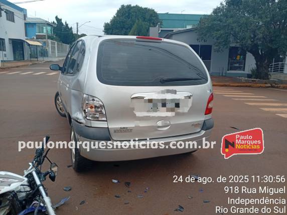 Acidente entre moto e caminhonete deixa jovem ferido em Independência - foto 2