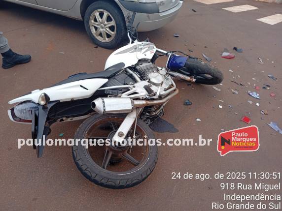 Acidente entre moto e caminhonete deixa jovem ferido em Independência - foto 3
