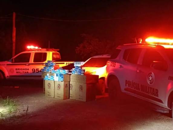 Operação Divisas e Fronteira resulta na apreensão de 11 mil carteiras de cigarro em Itapiranga