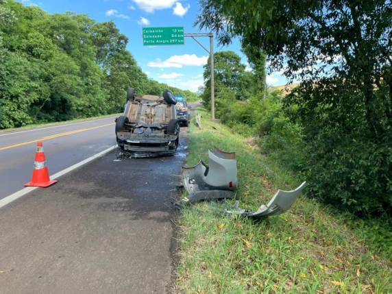 Acidente na BR-386 deixa três pessoas feridas em Carazinho - foto 3