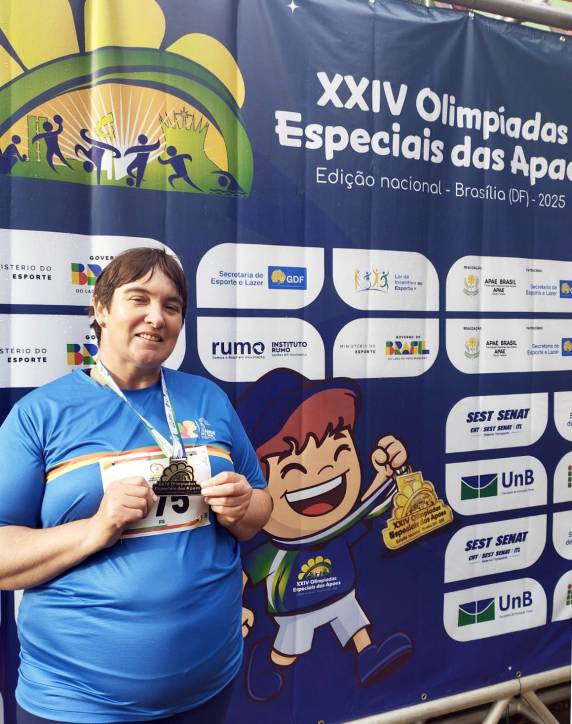 Aluna da Apae de Três de Maio conquista medalha de ouro nas Olimpíadas Especiais das Apaes - foto 2