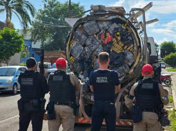 A ação contou com o apoio da Receita Federal e Polícia Militar do Paraná