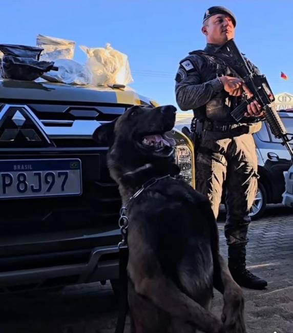 Ação da Brigada Militar no bairro Boqueirão resultou na apreensão de drogas, veículos e equipamentos usados na atividade criminosa