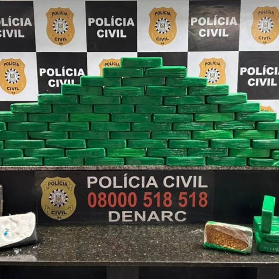 Ação do DENARC no bairro Campestre retirou mais de 92 quilos de drogas de circulação e causou prejuízo superior a R$ 5 milhões ao crime organizado