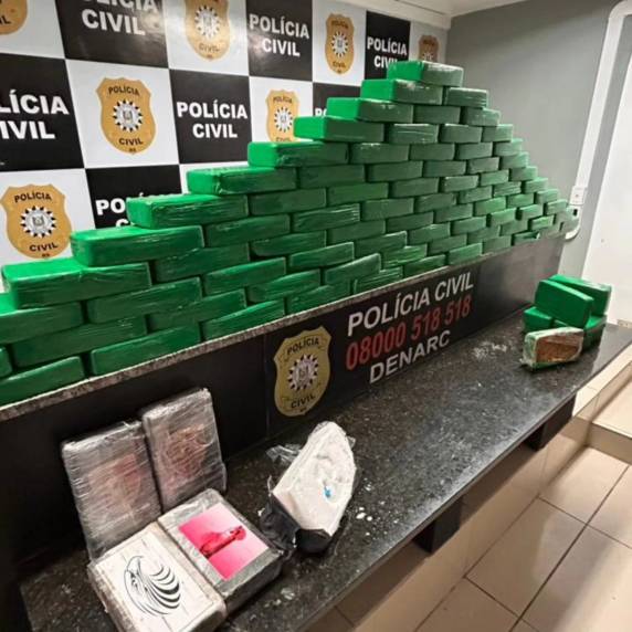 Ação do DENARC no bairro Campestre retirou mais de 92 quilos de drogas de circulação e causou prejuízo superior a R$ 5 milhões ao crime organizado