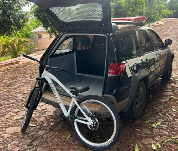 Ação rápida nesta quinta-feira (15) permitiu identificar o autor, um menor de idade, e devolver o bem ao proprietário