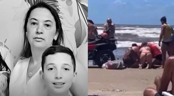 Um jovem de 24 anos também se afogou no local, mas sobreviveu