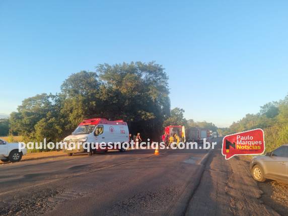 Grave acidente entre motocicleta e caminhonete deixa casal ferido na BR-472 entre Três de Maio e Boa Vista do Buricá - foto 5