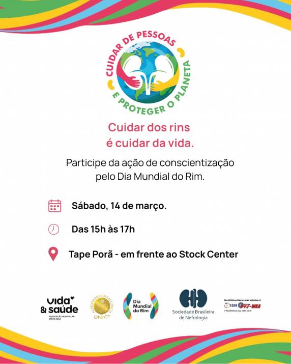 Neste 12 de março, data em que é celebrado o Dia Mundial do Rim, o Hospital Vida & Saúde reforça a importância da prevenção e do diagnóstico precoce das doenças renais.