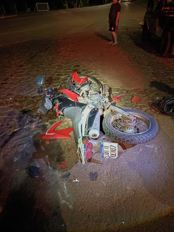 Motociclista de tele-entrega fica ferido após acidente e motorista foge sem prestar socorro, em Panambi - foto 2