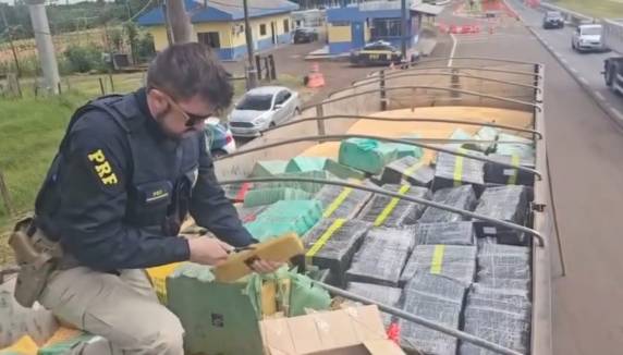 Apreensão é a maior registrada em rodovias federais brasileiras em 2026, segundo a Polícia Rodoviária Federal