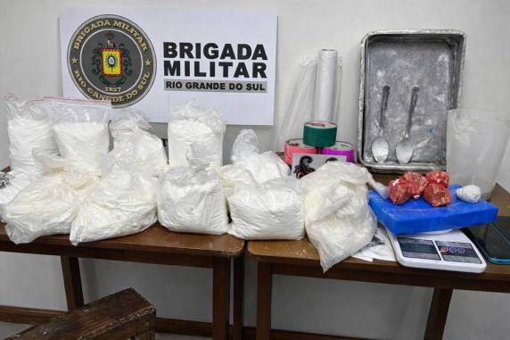 Ação do 45º BPM em Nova Esperança do Sul causa prejuízo superior a R$ 1 milhão ao tráfico de drogas