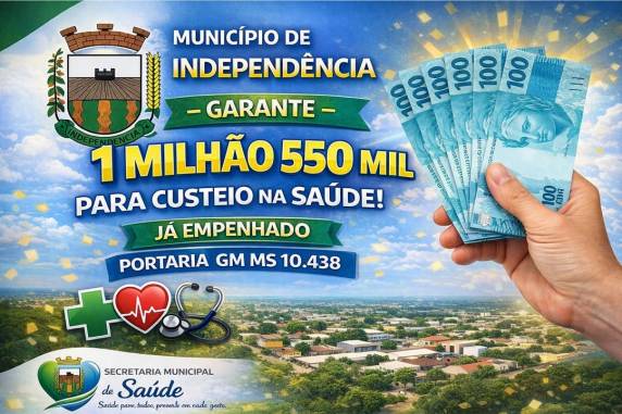 Recurso já está empenhado por meio de portaria do Ministério da Saúde e será destinado ao fortalecimento dos serviços públicos