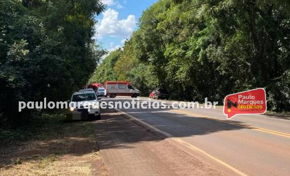 Acidente ocorreu nesta quinta-feira (2), no trevo na saída para Boa Vista do Buricá