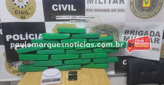 Polícia apreende 15,5 kg de maconha, prende dois homens e apreende adolescente no bairro ProMorar