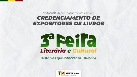 Credenciamento ocorre até 5 de maio e é voltado à comercialização de livros durante o evento