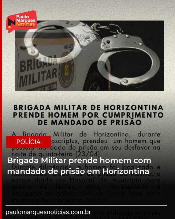 Ação ocorreu durante a Operação Proscriptus; suspeito foi localizado, identificado e encaminhado à Delegacia de Santa Rosa