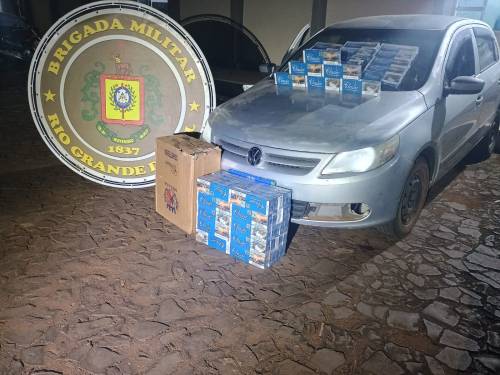 Ação da Operação Cerco Fechado resultou na apreensão de 12,5 mil maços de cigarros e um veículo utilizado no transporte ilegal