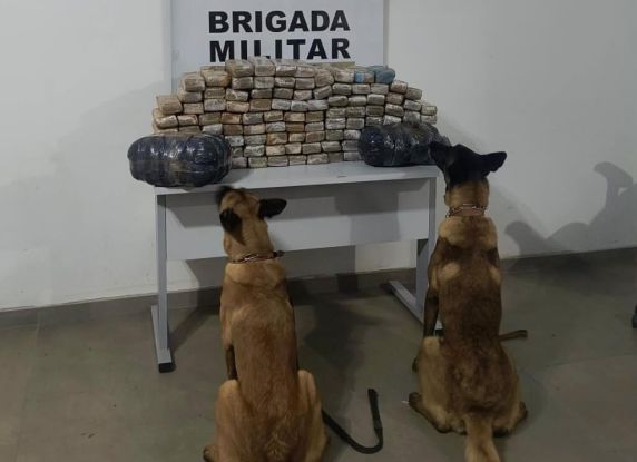 Ação da Patrulha de Fronteira ocorreu no interior do município e resultou na apreensão da droga; ninguém foi preso