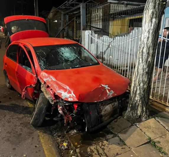 Motorista embriagado causa grande destruição na Vila Operária em Passo Fundo - foto 2