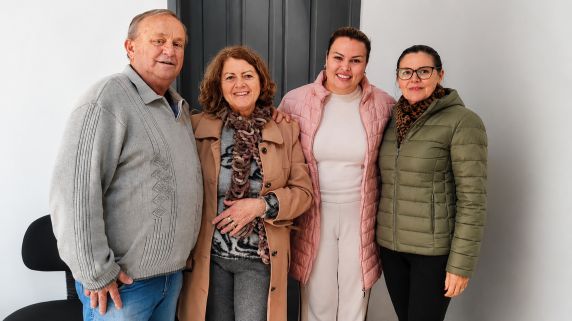 Reunião contou com a participação do vice-prefeito Joaislon Redel e a esposa Loiva Willers