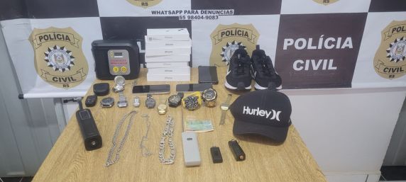 Operação identificou autores de arrombamentos em veículos e resultou na apreensão de objetos furtados e materiais utilizados nos crimes