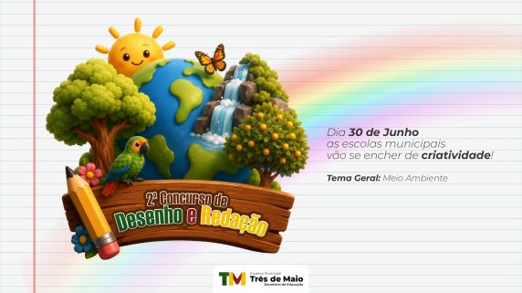 Etapa Escolar do 2º Concurso de Redação e Desenho acontece no dia 30 de junho