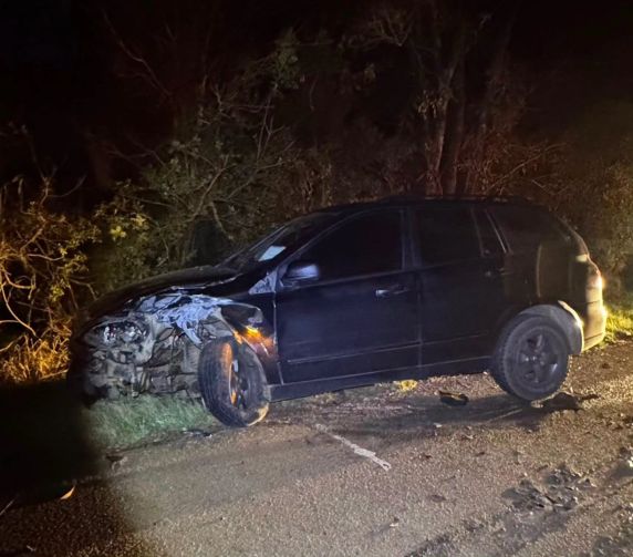 Motorista de caminhão foge após colisão lateral com carro na ERS-135 - foto 2