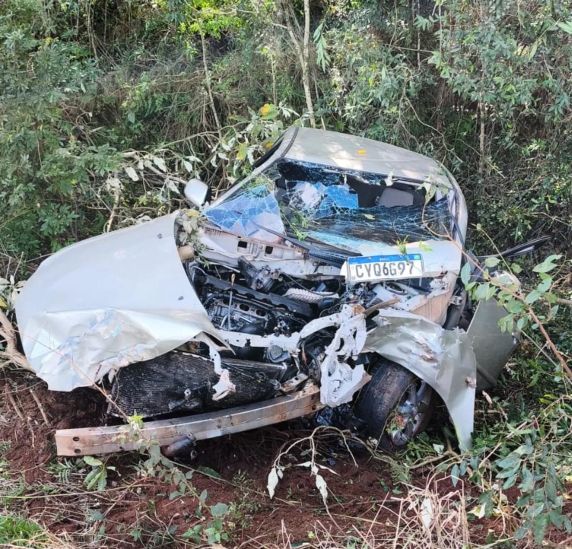 Motorista fica gravemente ferido após acidente em Getúlio Vargas