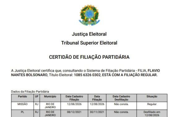 Pré-candidato teria se desfiliado do PL e se filiado ao Missão na quarta-feira