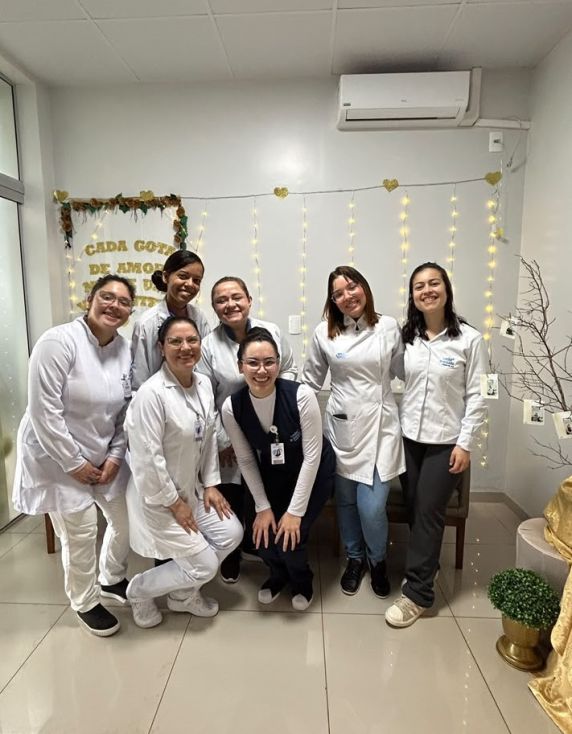 A equipe promoveu um Espaço do Conhecimento e Troca de Experiências, voltado às gestantes que estiveram na unidade para atendimento com a obstetra, além de outras gestantes convidadas a participar da iniciativa.
