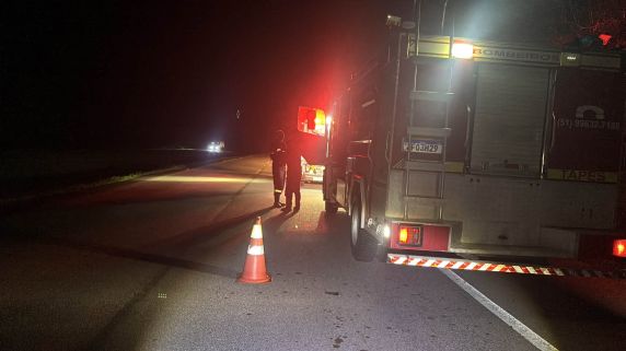 Acidente ocorreu na noite desta segunda-feira (1º), no km 368 da rodovia; ocupante não ficou ferido