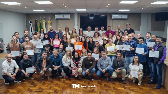 Formatura marcou a conclusão de cinco cursos do Programa RS Qualificação Recomeçar no município