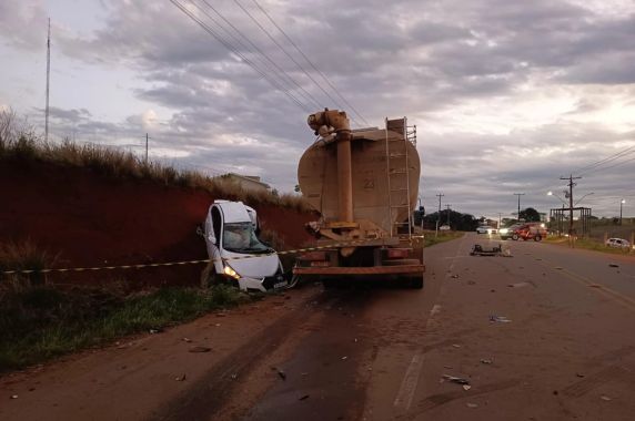 Duas pessoas morrem em acidente na RS-463, em Tapejara