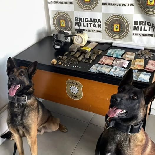 Brigada Militar prende dois homens por tráfico de drogas em Passo Fundo