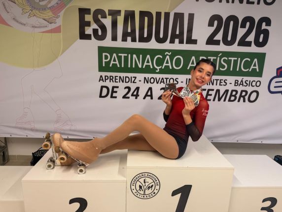 Milena Sartori foi campeã e garantiu ainda dois vice-campeonatos e um terceiro lugar na competição realizada em Porto Alegre
